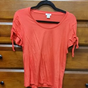 J Crew Women's Shirt with Flattering Arm Ties